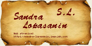 Sandra Lopašanin vizit kartica
